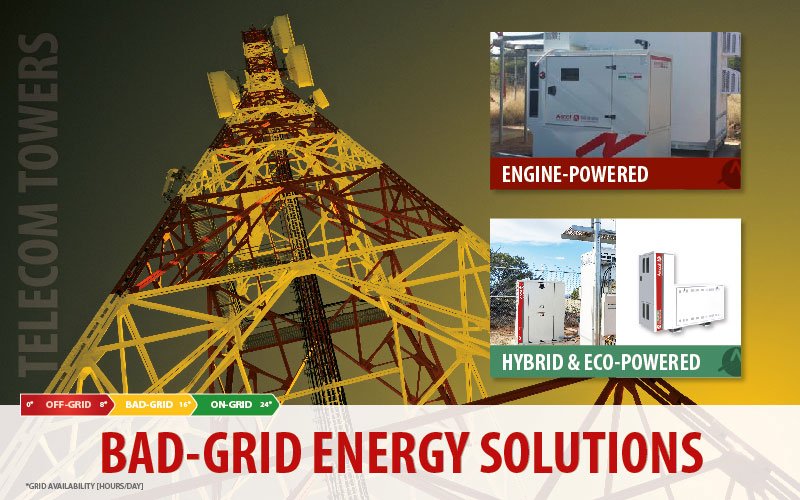 Bad-Grid Energy Solutions for Cell Towers