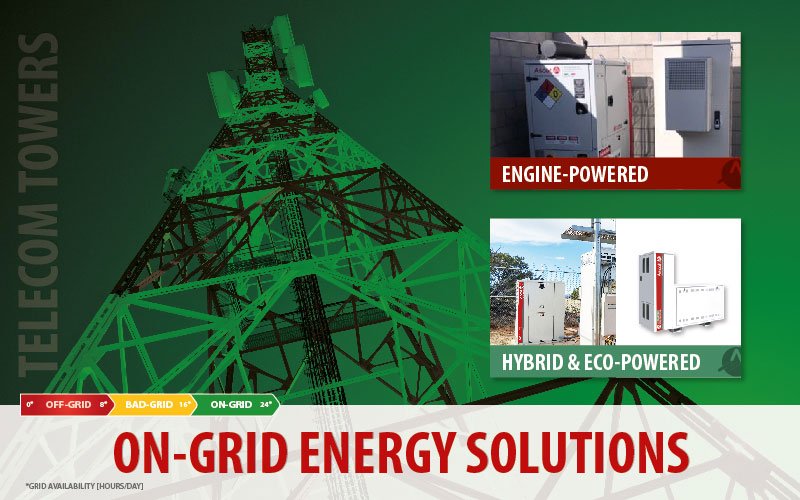 On-Grid Energy Power Solutions for Telecom Towers