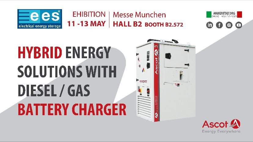 Ascot team will be at the Electrical Energy Storage Europe 2022 Exhibition