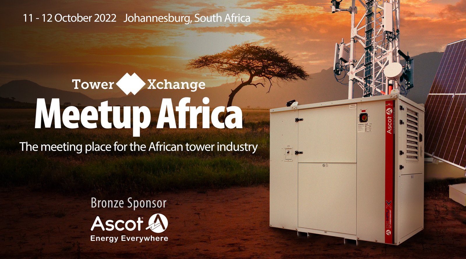 Ascot present at TowerXchange Meetup Africa 2022: Innovation and Sustainability to support the Telecom Industries
