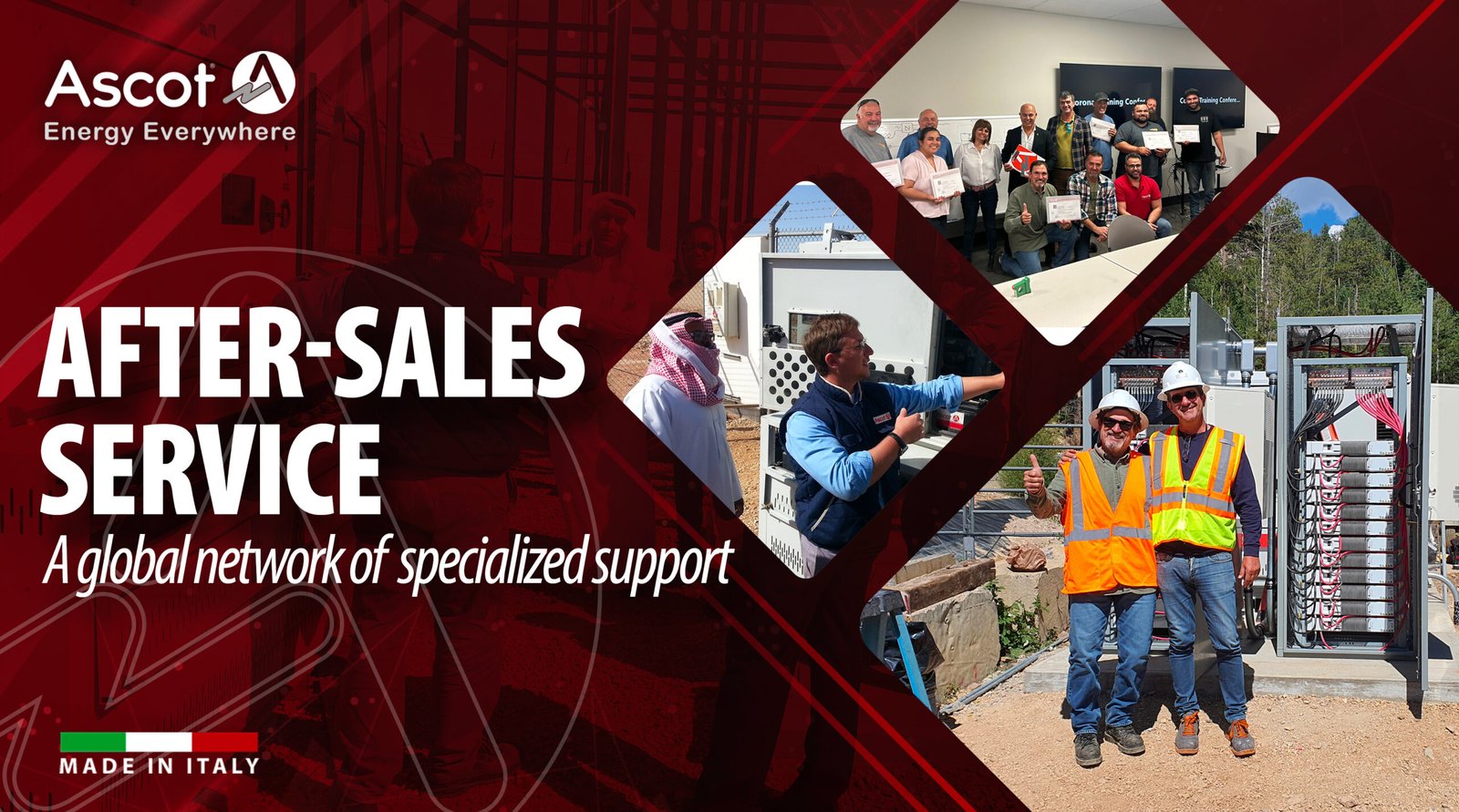The after-sales service of energy solutions provider Ascot