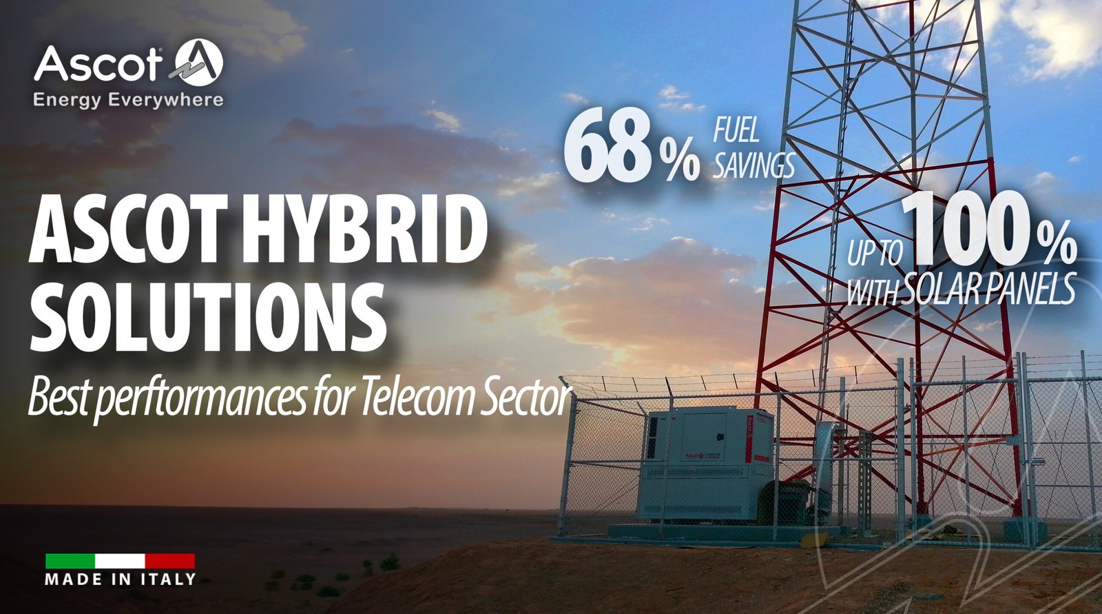 The Advantages of Ascot’s Hybrid Generators for Telecom Sites