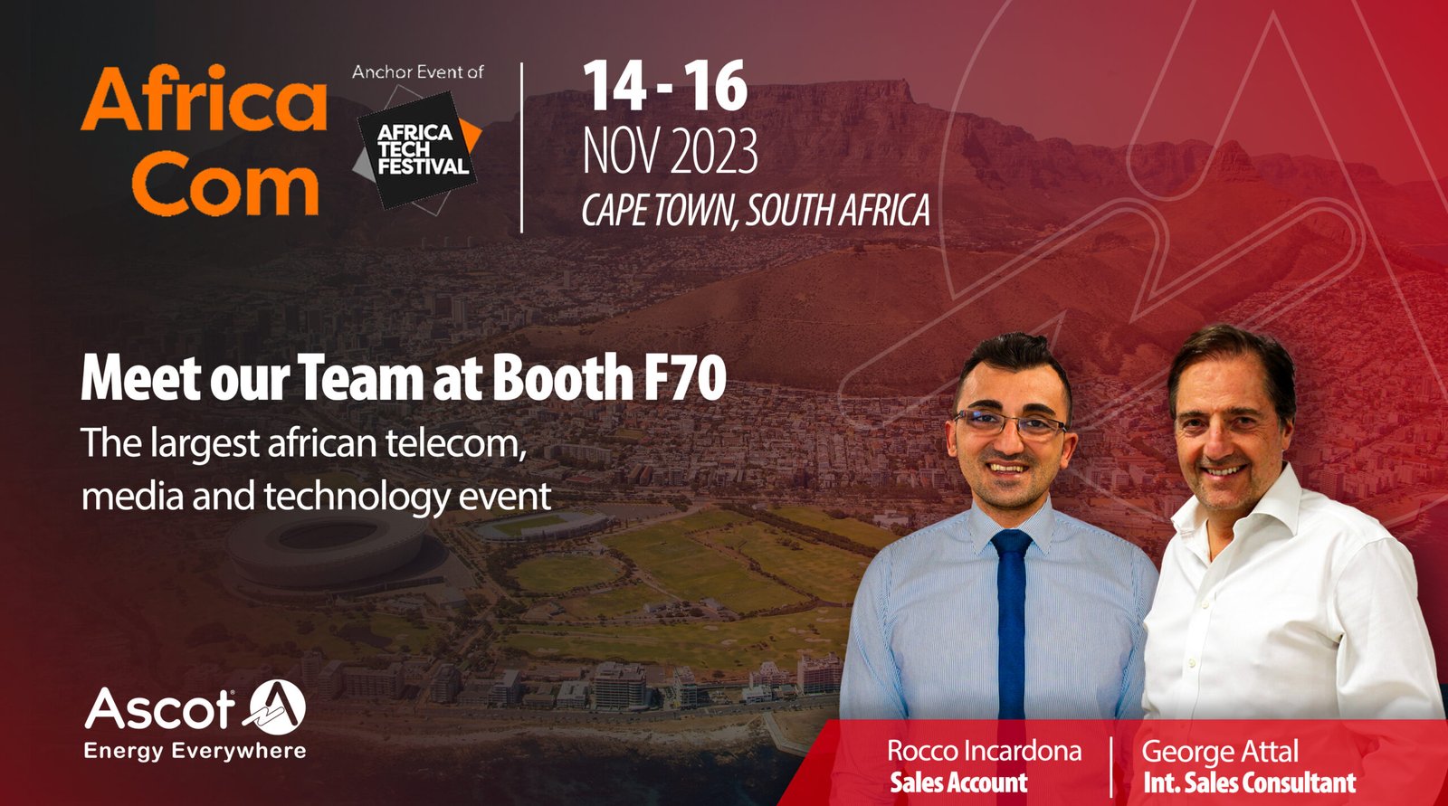 AfricaCom 2023: November 14 to 16