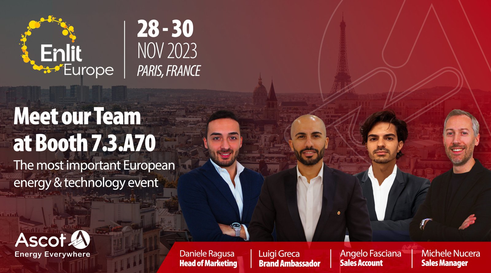 Enlit Europe 2023: 28 – 30 November